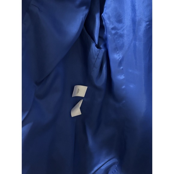 NEW Anne Klein Women's Blue Tweed Jacket Lined Size XL Open Front Blazer - Picture 3 of 8